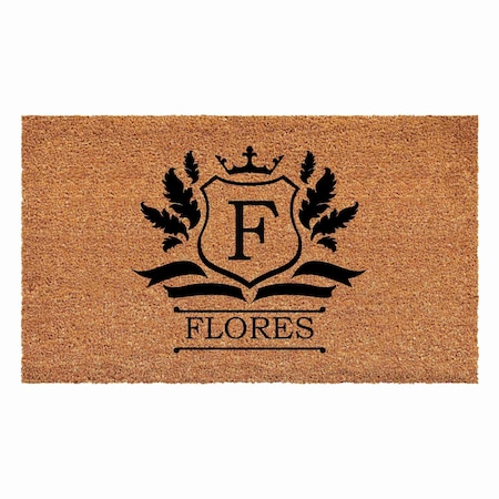 Calloway Mills Monogram Door Mat, Black, Natural, 17 in W x 29 in L 108241729F